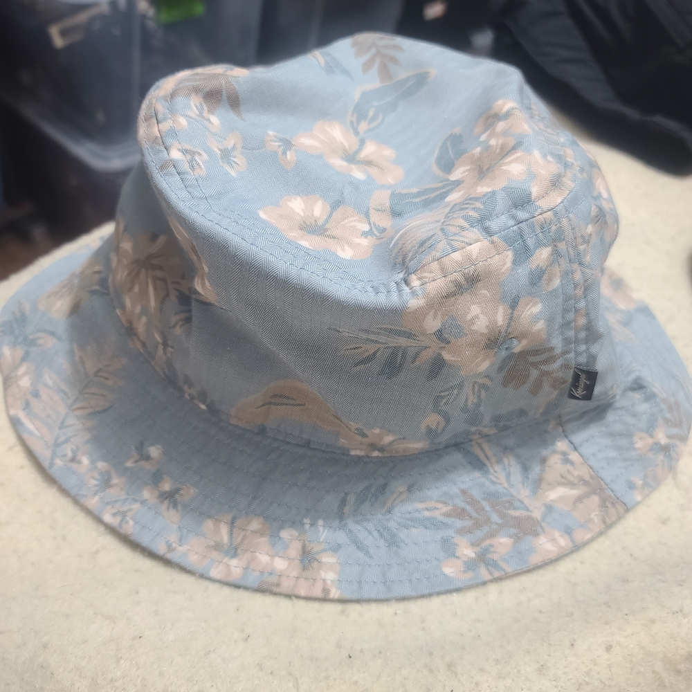 Kooringal Floral Light Outdoor Festival Blue Bucket Hat Size L/XL